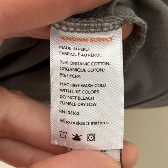 Natural known supply tie back tank grey large EUC - Picture 3 of 4